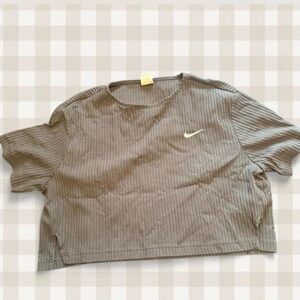 Nike Women's Ribbed Crop Top - black